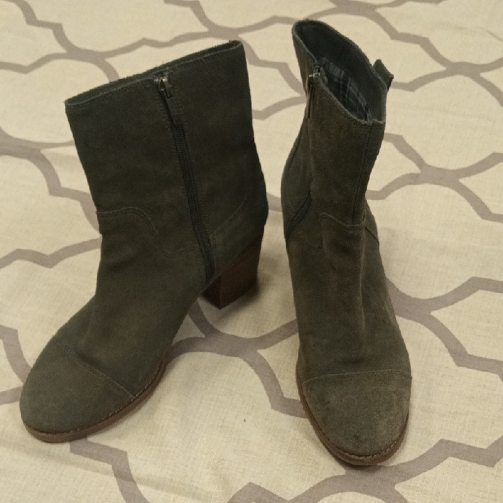 Sperry Elegant Dark Gray/Blue Ankle Boots
